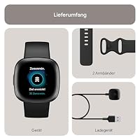 Google Fitbit Versa 4 Smartwatch Fitness tracker enthält eine 3 monatige Google Health Premium Mitgliedschaft, 6 Tage Akkulaufzeit, 40+ Trainingsmodi – Fitnessuhr kompatibel mit Android / iOS – Ansicht 8