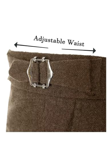 2 Piece Mens Suit Tweed Woolen Blend Casual Suits for Men Blazer Wool Retro Slim Fit Winter Suit for Wedding4