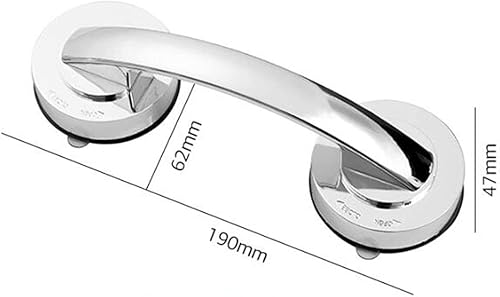 Miniatura 4 de WANLIAN - Potente manija de puerta de espejo de cristal con ventosa, pasamanos de pared con ventosa para refrigerador, cajón de nevera, manija de