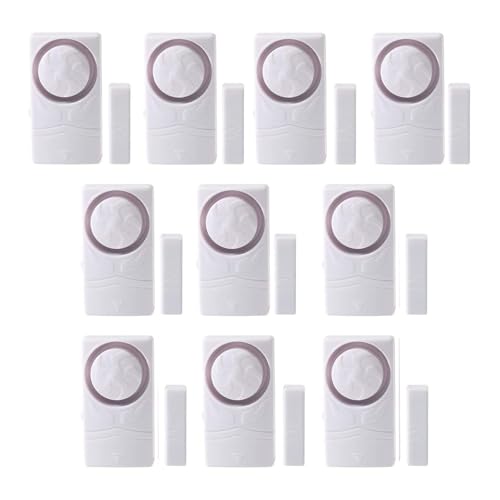 HAPYTHDA Alarma para puerta con alarma de ventana, timbre exterior, 108 dB, protección antirrobo, 19R-10