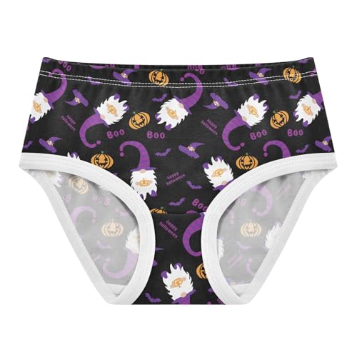 Little Girl Underwear Toddler Panties Kids Undies Halloween Pumpkin Gnome Soft Cotton Briefs 2T-8Y