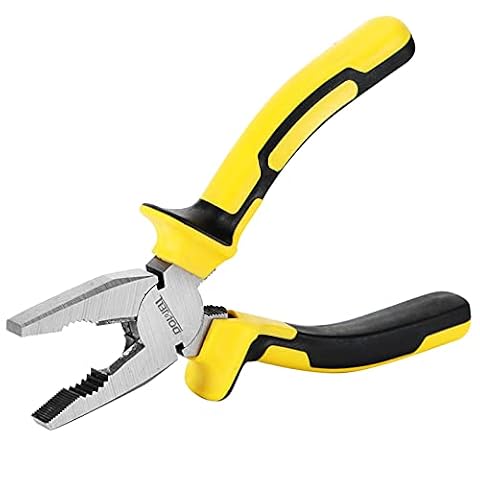 DOWELL Lineman's Pliers Kombinerki Szczypce 18 cm Szczypce z Obcinakiem Do Drutu Nikiel Chromowa Stalowa Konstrukcja Profesjonalny Uchwyt