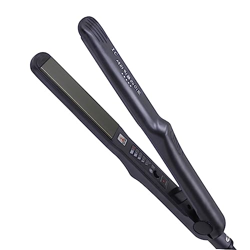 Ipetboom Plancha De Pelo Eléctrica Con Pinza Para Rizado y Alisado Plancha De Vapor Para Salón De Belleza y Hogar Con Enchufe Europeo