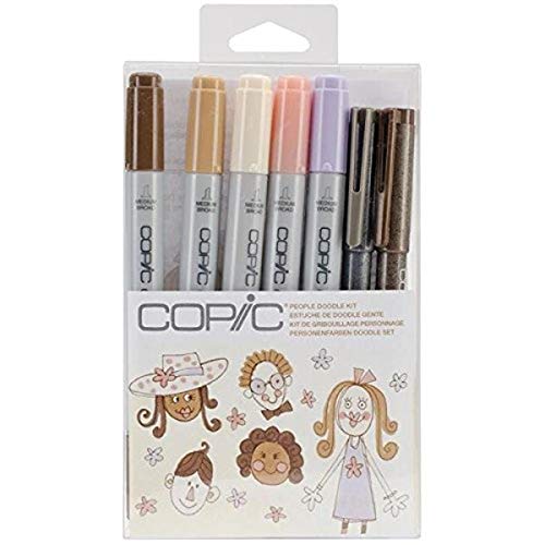 Copic Marker Copic Doodle Art Markers, People, 7 Count