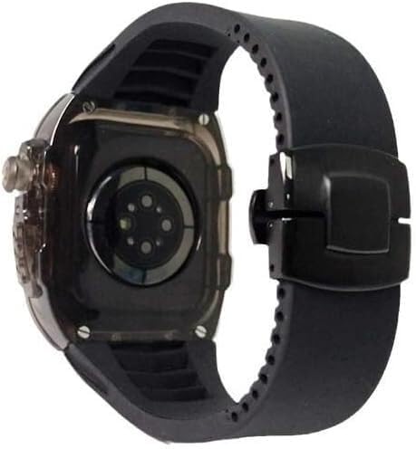 Bracelet en caoutchouc transparent EZZON au design épuré pour iWatch