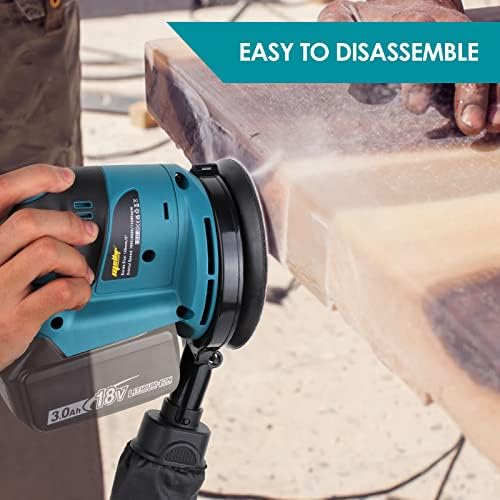 Cordless Random Orbital Sander for Makita 18V Li-Ion LXT Battery with 20PCs Sanding Sheets(Tool only)