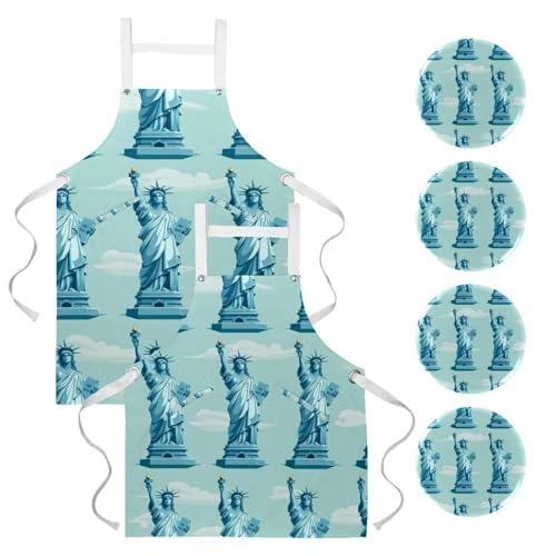 Tabliers de cuisine pour homme et femme idée cadeau originale thème bleu