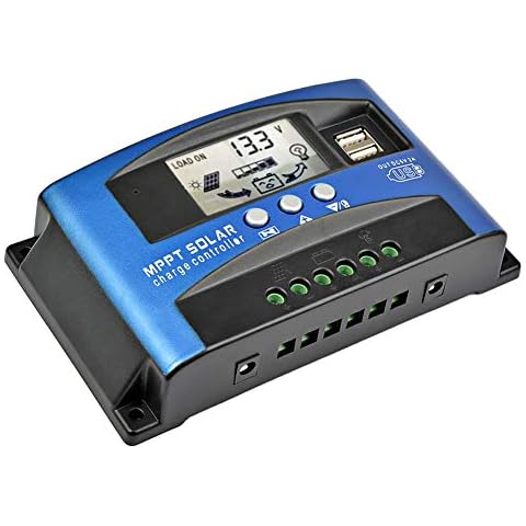 SUNYIMA 100A MPPT Solar Charge Controller with LCD Display Dual USB Multiple Load Control Modes,New Mppt Technical Maximum Charging Current (100A) Cover