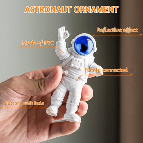 Set 3 Figuras Decorativas Astronautas Miniatura miniatura 3
