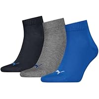 PUMA Unisex Quarter Plain, Calcetines Unisex adulto, Blue Grey