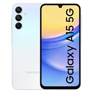 Samsung Galaxy A15 5G (Light Blue, 6GB, 128GB Storage) | 50 MP Main Camera | Android 14 with One UI 6.0 | 12GB Expandable RAM | MediaTek Dimensity 6100+ | 5000 mAh Battery