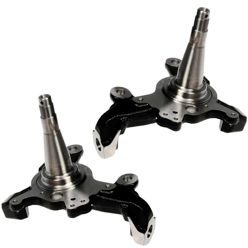 Image of Detroit Axle - RWD 2pc Front Steering Knuckles for Toyota 1995-2004 Tacoma [4-Wheel ABS] Steering Knuckles Assembly 1996 1997 1998 1999 2000 2001 2002 2003 Replacement
