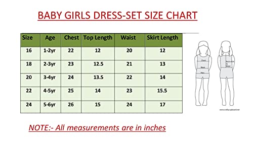 Image of ANNECA baby girl's designer rayon cotton modern crop top and naylon soft net knee lenth skirt clothing set