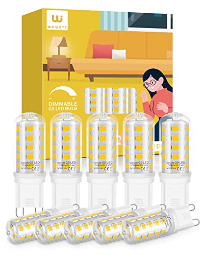 wowatt G9 LED Bulbs Dimmable Natural White 4000K 10 Pack 4W 400LM