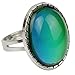 Jude Jewelers Adjustable Color Changing Mood Ring Inspirational Mystique Marble (Oval Shape, Adjustable)