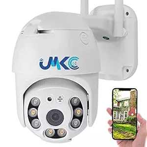 JNKC Wi-Fi CCTV Camera 12mp HD PTZ | IP66 Waterproof | LED Lights & Auto Tracking | Smart Motion Detection | Outdoor Indoor Camera TV Security Remote Viewing PTZ Camera