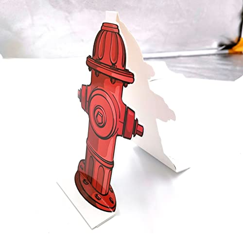 Image of 10PCS Dog Fire Hydrant Pee Post Paper, Fire Hydrant Trainer Paper, Fire Hydrant for Dogs to Pee On, for Puppy Pee Pad Pet Diaper (Excluding Pee Pad)