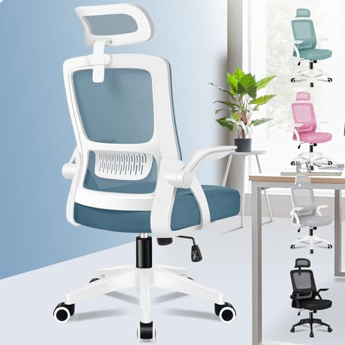 Alfordson Silla De Oficina, Sillones Con Reposacabezas, Silla De Escritorio Para Computadora Con Soporte Lumbar, Silla Giratoria Para Oficina En Casa, Azul Alfordson Silla De Oficina, Sillones Con Reposacabezas, Silla De Escritorio Para Computadora Con Soporte Lumbar, Silla Giratoria Para Oficina En Casa, Azul