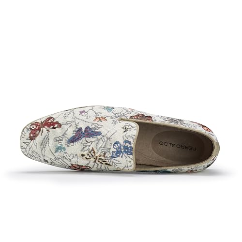 Image of Ferro Aldo Men's Slip-On Loafers | Woven Espadrille & Classic Styles | Casual & Formal Dress Shoes