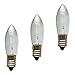 Produktbild Erzgebirgslicht - AUSWAHL - 3x Topkerze Spitzkerze 14V 3W E10 für 16-17 Brennstellen Ersatzbirne Glühbirne Riffelkerze Glühlämpchen für Lichterketten und Schwibbogen (keine LED!)