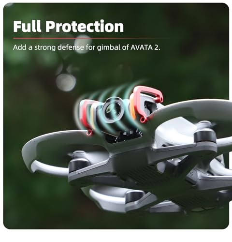 MotuTech Przedni zderzak do DJI Avata 2 metalowy zderzak osłona obiektywu i gimbala, odporny na wstrząsy antykolizyjny, akcesoria ze stopu aluminium CNC (czerwony)