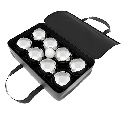 image for Hey! Play! Petanque/Boules Set for Bocce and More with 8 Steel Tossing