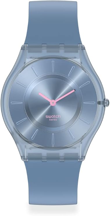 Swatch Skin Classic Biosourced Unisex Watch Casual Plastic Blue Quartz Waterproof Denim Blue