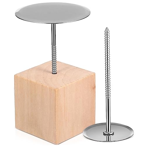 KICHOUSE 1juego Decoración De Pasteles De Flores Inoxidable y Soporte De Madera Kit De De Pastelería para Principiantes