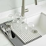 Escurridor de Platos Para Fregadero Plegable De Acero Inoxidable – Este...
