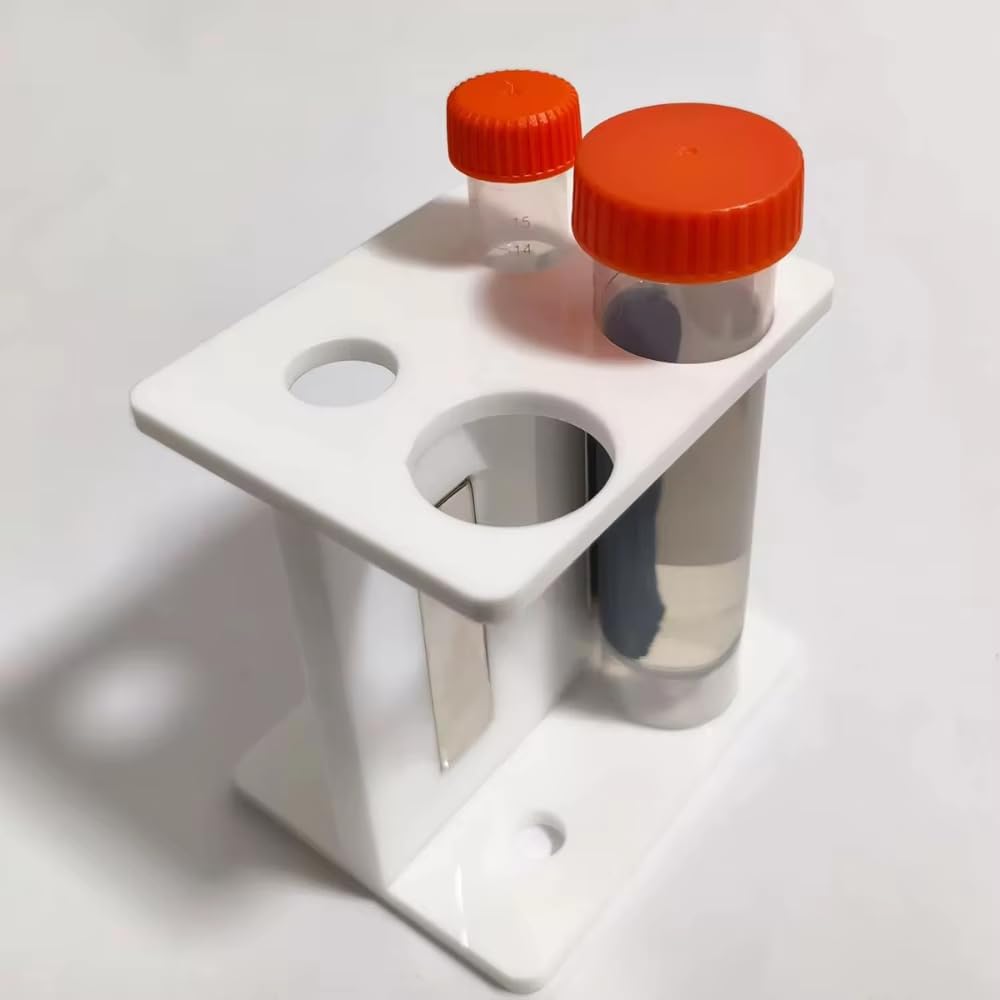 Toplionace Starker Labormagnetabscheider für 15-Ml- und 50-Ml-Zentrifugenröhrchen – Neodym-Magnet N52, 4 Vertiefungen 2 × 15 Ml + 2 × 50 Ml