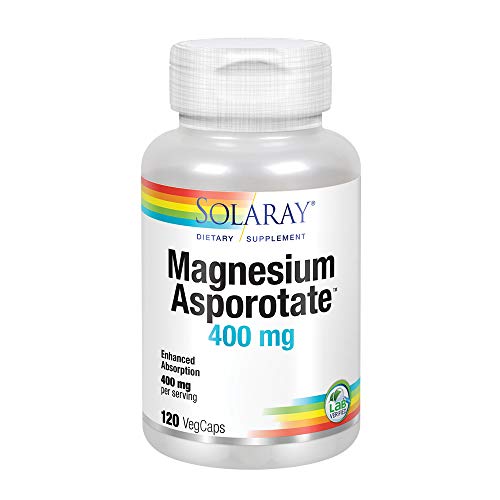 Solaray Magnesium Asporotate Supplement, 400 mg, 120 Count