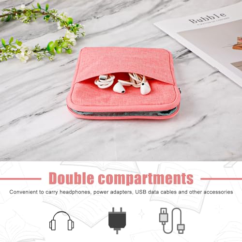 E Reader Hülle für Kindle 6-7 Zoll-Gerät, E Reader Schutzhülle für Kindle Tablet Schutzhülle e-Book Reader Hülle (Rosa)