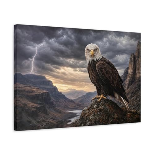 Tableau aigle safari luxe décoration murale horizontale 60x40