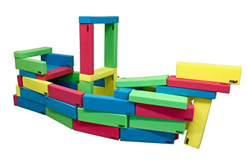 RIWI® 48er Baustein Set | XXL Schaumstoff Bauklötze | große weiche...