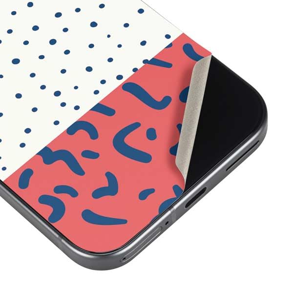 Skinit Decal Phone Skin Compatible with Google Pixel 9a - Polka Dot Split Design
