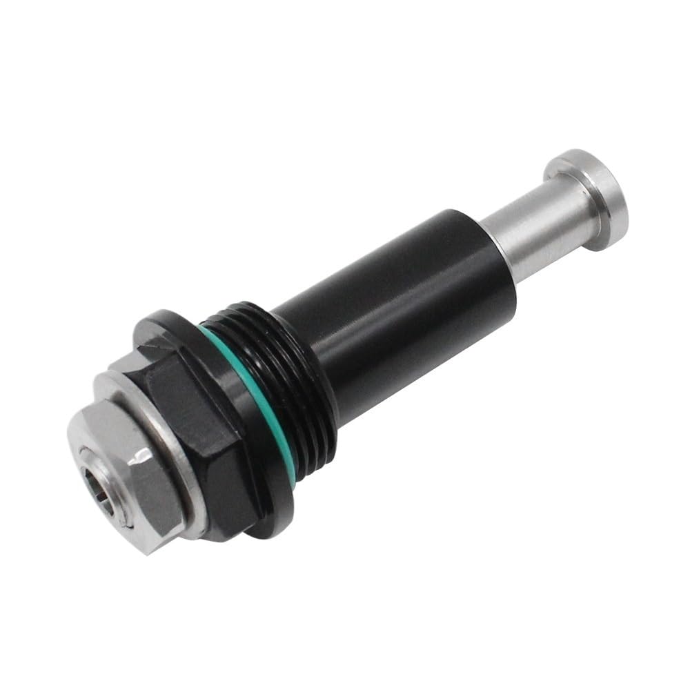 Regolatore tenditore catena di distribuzione manuale in alluminio for moto | Tendicatena manuale in alluminio ad alta precisione, guarnizione O-ring, fasatura stabile(Silver)