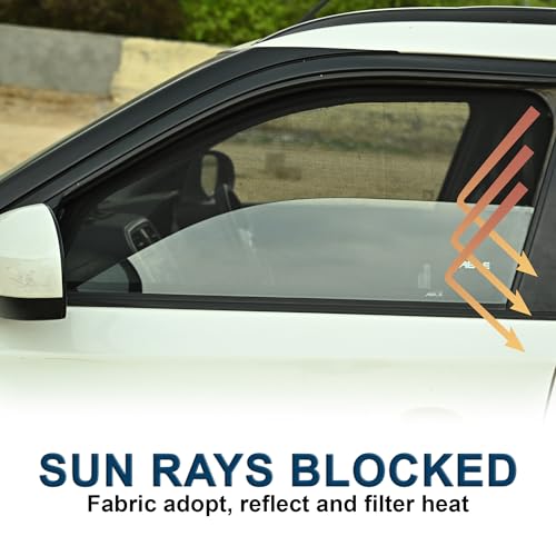 Image of Able Elegant Car Magnetic Sun Shade Curtains with Zipper for Chevrolet SAIL Set of 4 Pcs