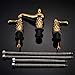 3pcs Basin Faucet Dual Handles Deck Mounted-B