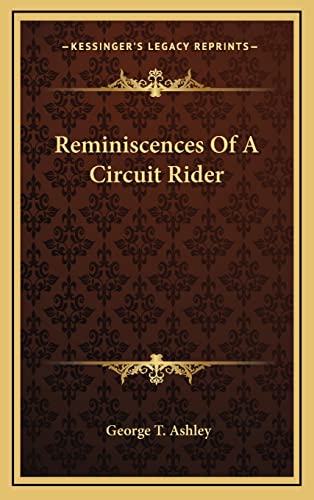 Reminiscences Of A Circuit Rider