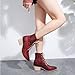 Womens Serpentine Leather Ankle Boots - Fashion Pointed Toe Lace Up Chunky Thick High Heel Short Booties Trendy Casual Outdoor Ladies Shoes