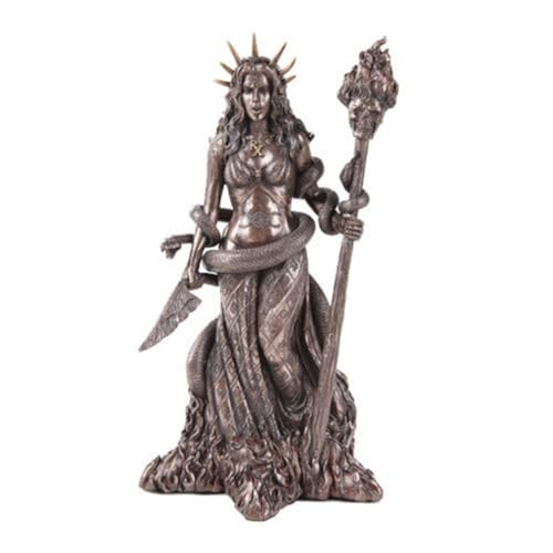 Pacific Giftware Greek Witchcraft Pagan Hecate Statue Bronze Patina