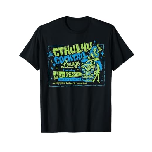 Pinup Vintage-Cthulhu Cocktail Lounge, retro, vintage Camiseta