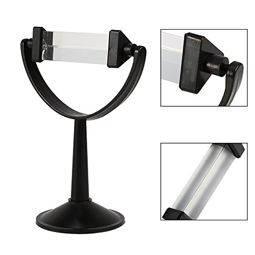 Großes optisches Prisma mit Sockel, dreifaches Dreiecksprisma aus optischem Glas mit Lichtspektrum für die Standphysik für den Unterricht