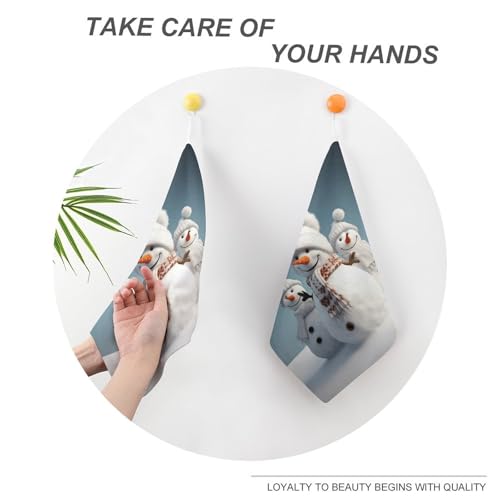 Serviette décorative bonhomme de neige douce pour bain - 6
