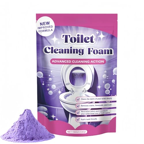 Foaming Toilet Cleaner with Bleach,Toilet Descaler Heavy Duty,Fizzclean Toilet Cleaner,Deep Hygienic Clean,Remove Dirt and Bad Odour,Limescale Remover & Long Lasting Shine With Freshness,Effective