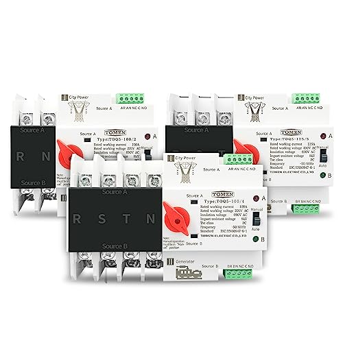 Inverseur ATS 4P 110V pour l'électricité du chalet et van aménagé