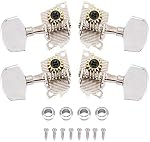 Mécaniques de Tuning pour Ukulélé, Mécaniques de Style Classique 2L2R pour Ukulélé, Pièces DIY (Argent)