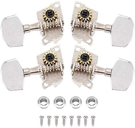 Mécaniques de Tuning pour Ukulélé, Mécaniques de Style Classique 2L2R pour Ukulélé, Pièces DIY (Argent)