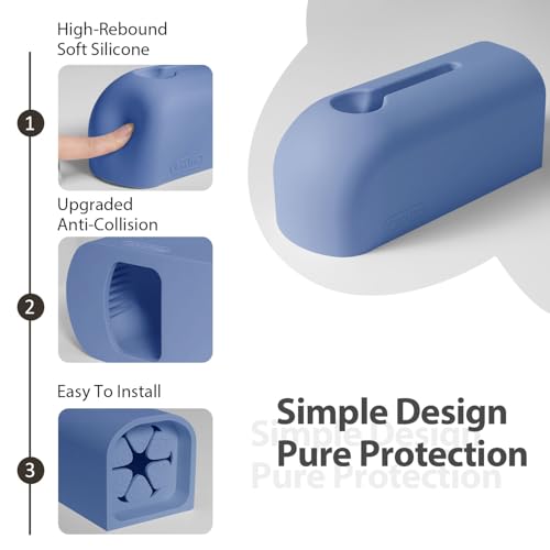 Image of Faucet Cover Bathtub, Soft Silicone Tub Spout Cover, Faucet Protector for Kids, Bath Spout Guard for Baby, Toddler Tub Faucet Cover, Water Spout Cover for Child Safety, Universal Fit（Indigo）