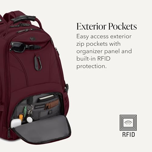 Image of SWISSGEAR 1900 ScanSmart Laptop Backpack, Fits Most 17-Inch Laptops, TSA-Friendly Lay-Flat Design, RFID Protection, and Tablet Pocket, Black, 31L, 18.5-Inch